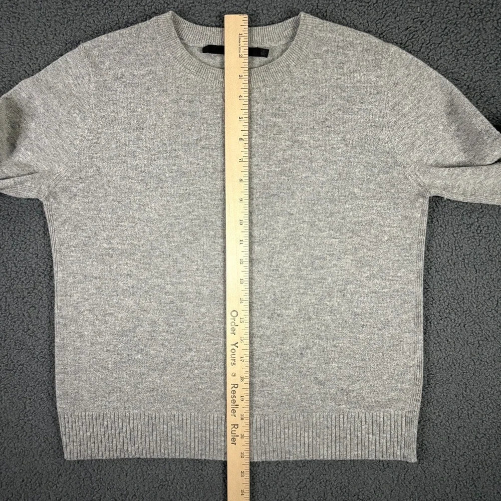 Jenni Kayne‎ Everyday Sweater Womens Small Gray Wool Cashmere Crew Lightweight